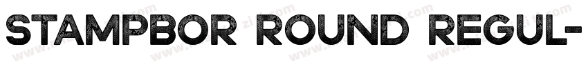 Stampbor Round Regul字体转换